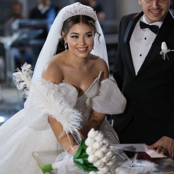 ANGELİNA ZİRKON GELİN TACI