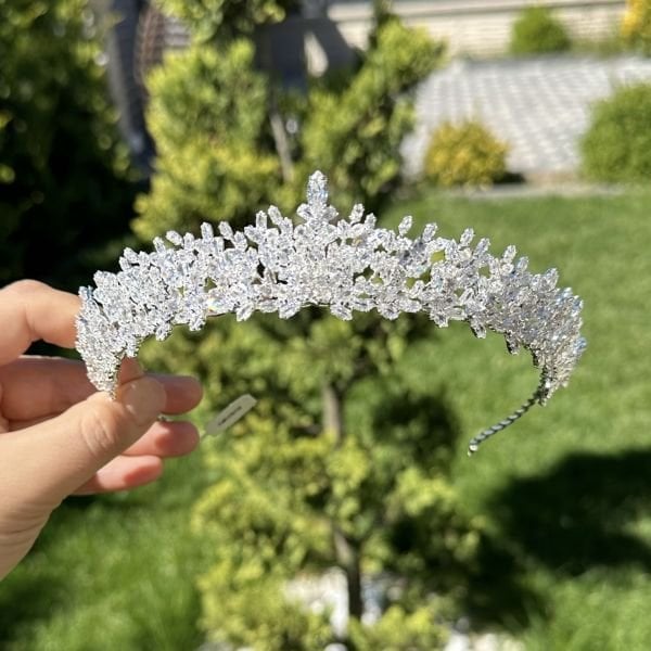 T-3855 ZİRKON GELİN TACI