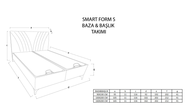 Smart Form S Baza Başlık Seti - Kumaş