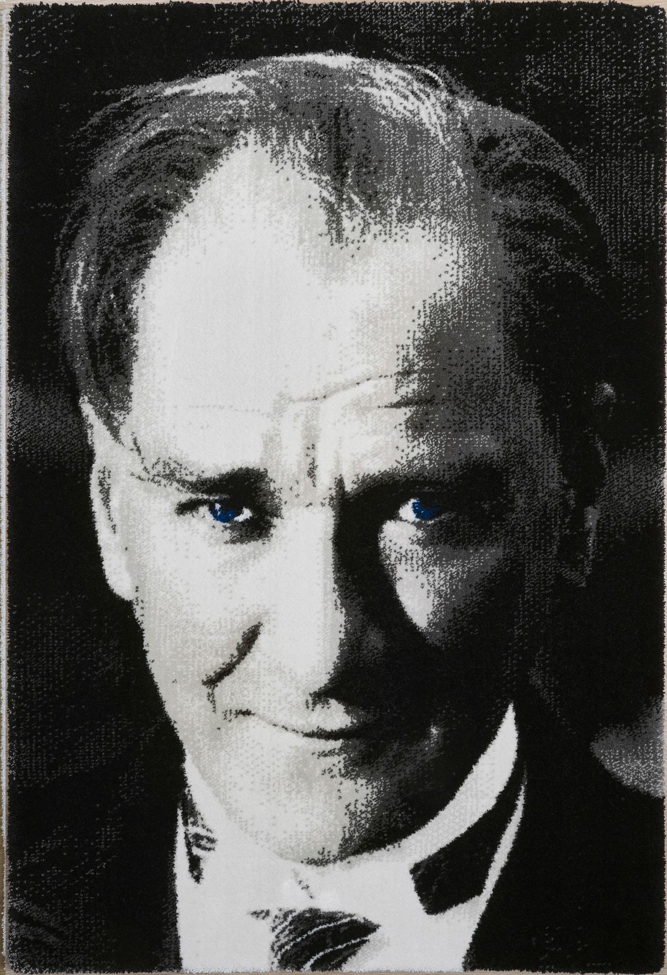 Atatürk  Portresi Duvar Halısı Antrasit - 50x70