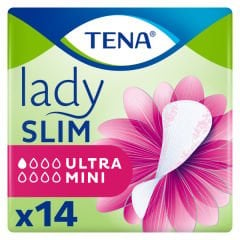 TENA Lady Slim Ultra Mini Günlük İnce Mesane Pedi 168 Adet (12 Paket)