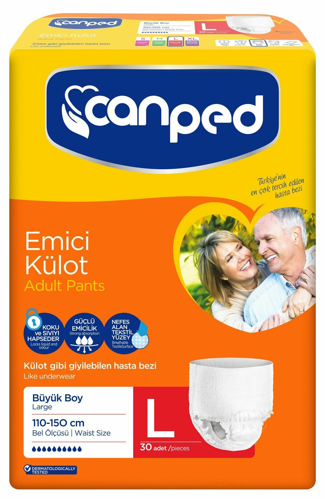 Canped Emici Külot Büyük (L) 120 Adet