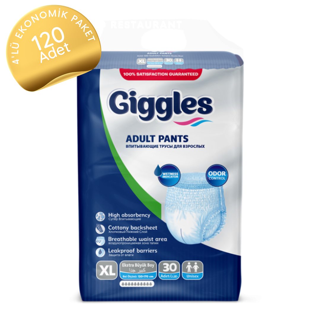 Giggles Emici Külot Extra Büyük (XL) 120 Adet