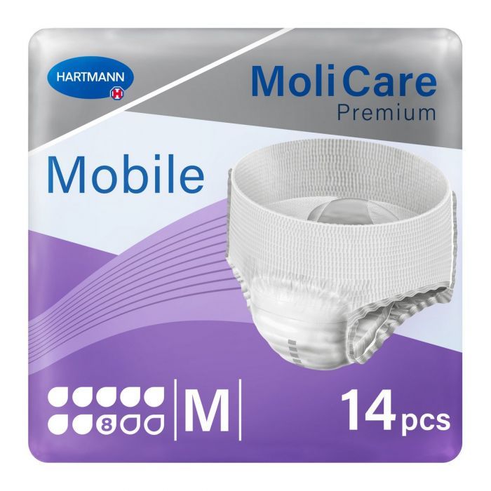 MoliCare Premium Mobile Emici Külot 8 Damla Mor Paket (Medium) 14'lü 4 Paket