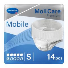 MoliCare Premium Mobile Emici Külot 6 Damla Mavi Paket (Small) 14'lü 4 Paket