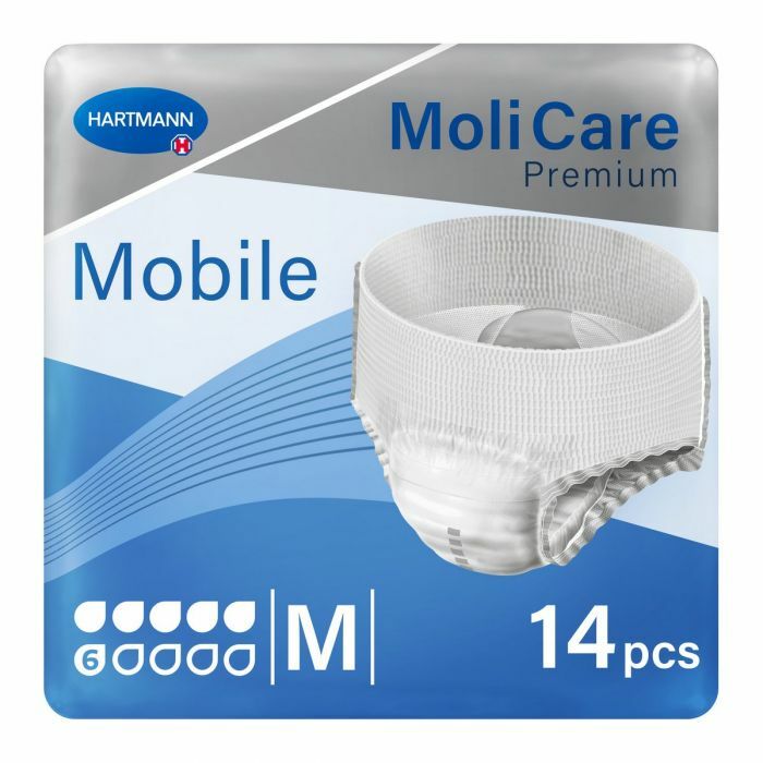 MoliCare Premium Mobile Emici Külot 6 Damla Mavi Paket (Medium) 14'lü 4 Paket