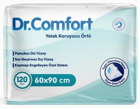 Dr. Comfort 60x90 Yatak Koruyucu Örtü 30'lu (2 Paket 60 Adet)