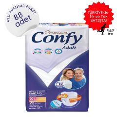 Confy Emici Külot Hasta Bezi Extra Büyük(XL) 22'li 4 Paket