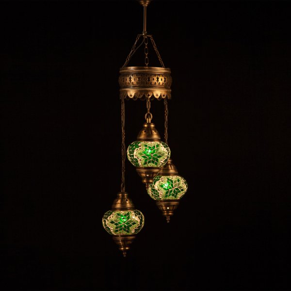 Mosaic Spiral Hanging Set of 3 Size 2 SCL-32401