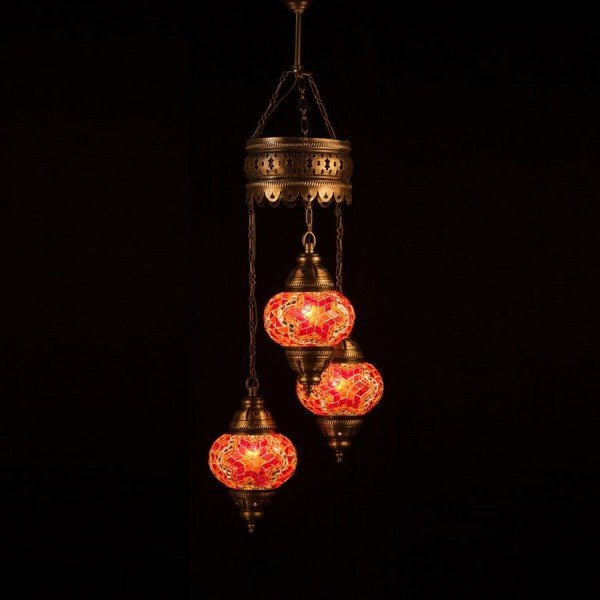 Mosaic Spiral Hanging Set of 3 Size 2 SCL-32471