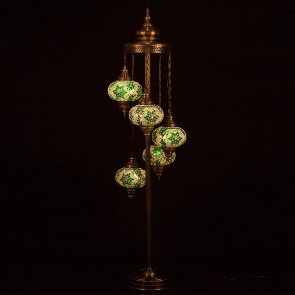 Mosaic Spiral Standing Lamp of 5 Size 3 SSL-53401