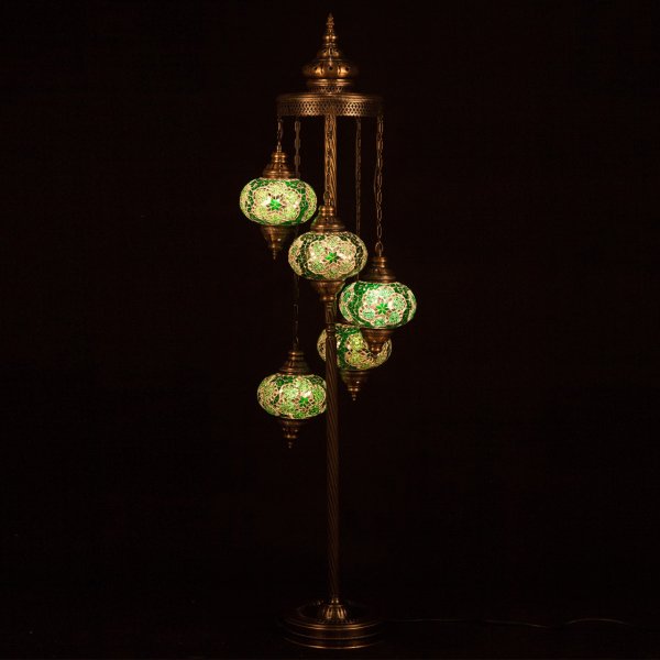 Mosaic Spiral Standing Lamp of 5 Size 3 SSL-53402