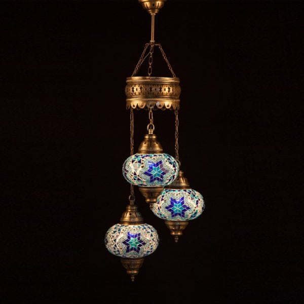 Mosaic Spiral Hanging Set of 3 Size 3 SCL-33411