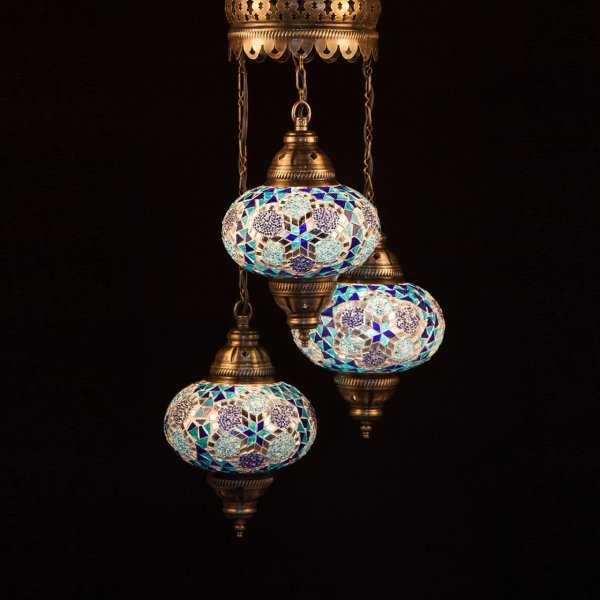 Mosaic Spiral Hanging Set of 3 Size 3 SCL-33412