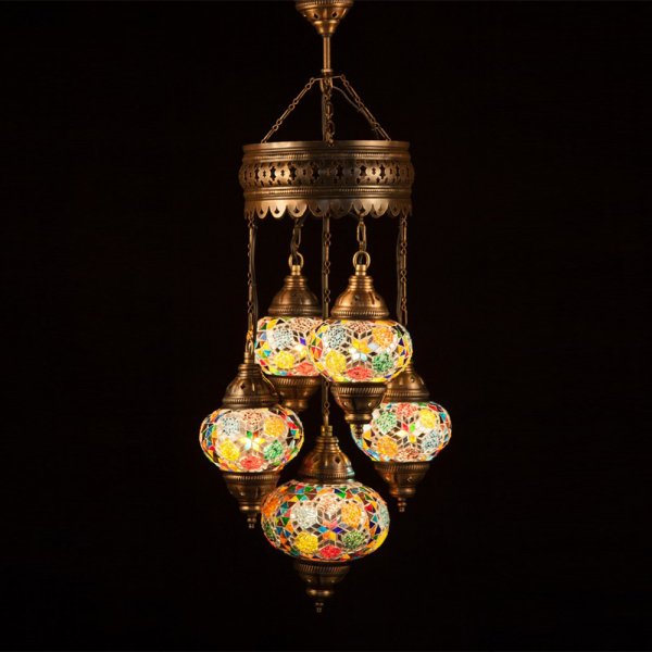 Mosaic Sultan Hanging Set of 4+1 Size 2/3 SDL-41492