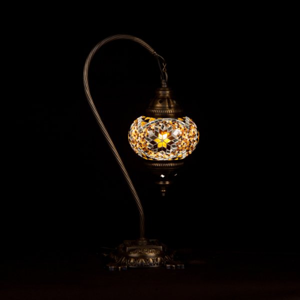 Mosaic Swanneck Style Desk Lamp SN-20433