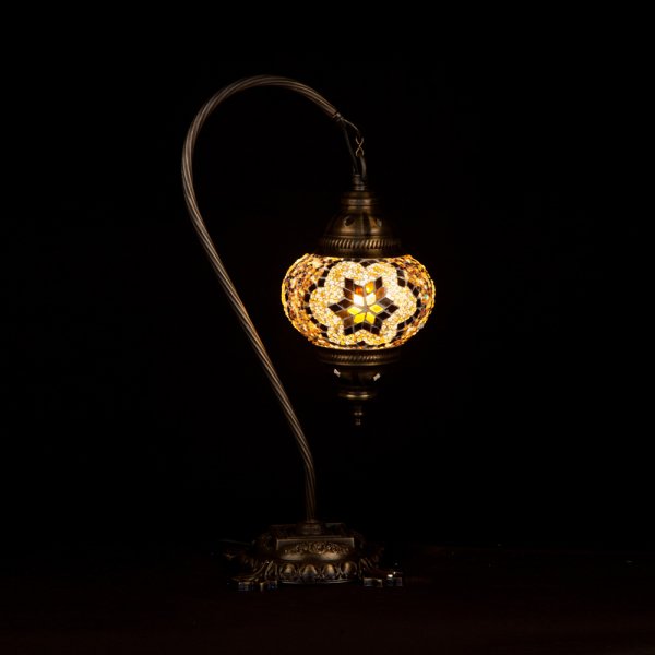 Mosaic Swanneck Style Desk Lamp SN-20434
