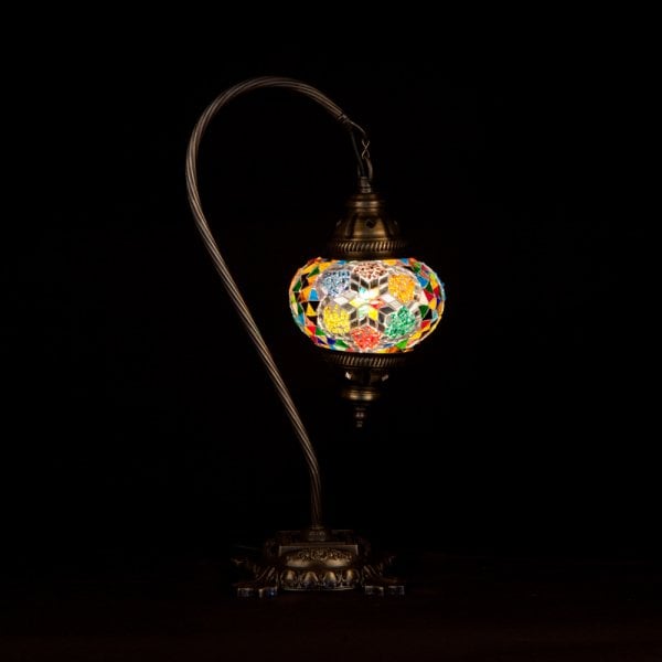 Mosaic Swanneck Style Desk Lamp SN-20492