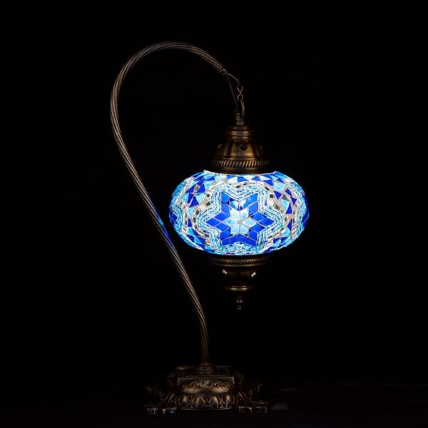 Mosaic Swanneck Style Desk Lamp SN-30411