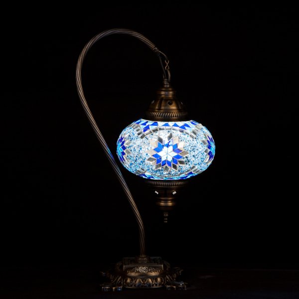 Mosaic Swanneck Style Desk Lamp SN-30413