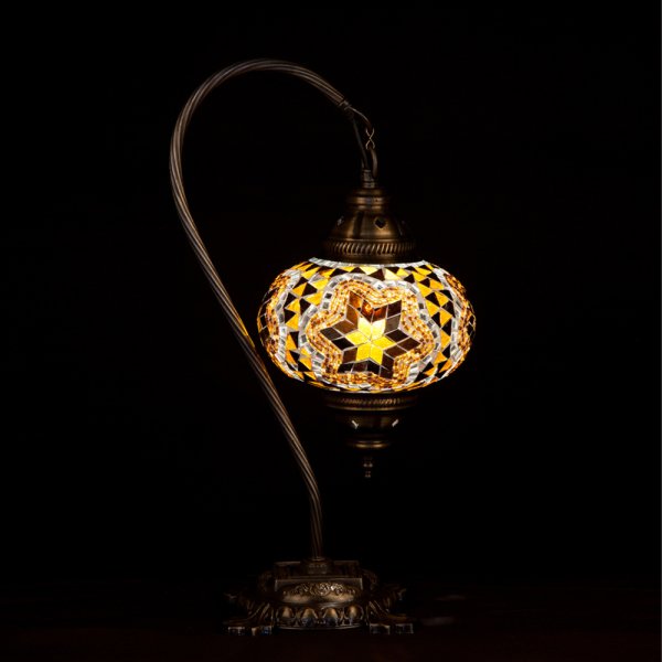 Mosaic Swanneck Style Desk Lamp SN-30431