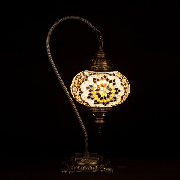 Mosaic Swanneck Style Desk Lamp SN-30434