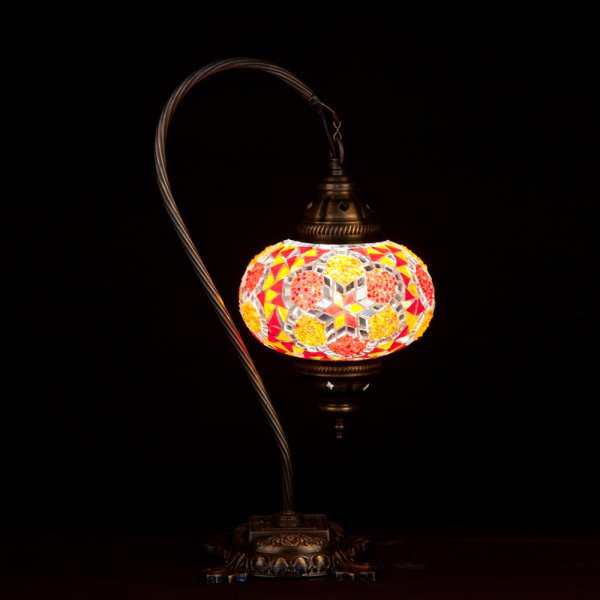 Mosaic Swanneck Style Desk Lamp SN-30472