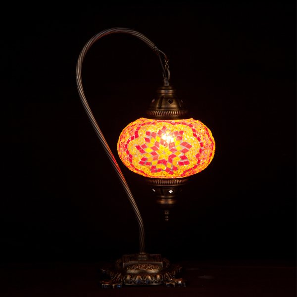 Mosaic Swanneck Style Desk Lamp SN-30474