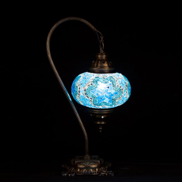 Mosaic Swanneck Style Desk Lamp SN-30481