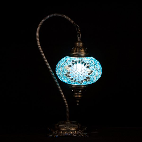 Mosaic Swanneck Style Desk Lamp SN-30484