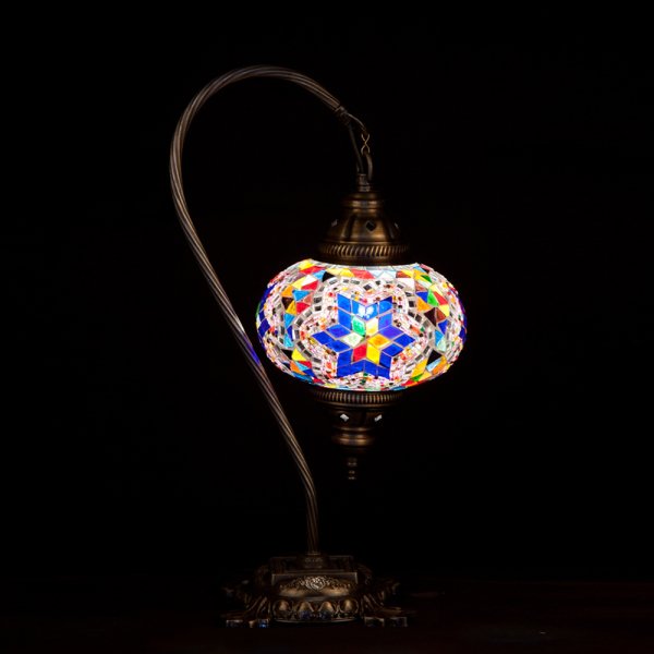 Mosaic Swanneck Style Desk Lamp SN-30491