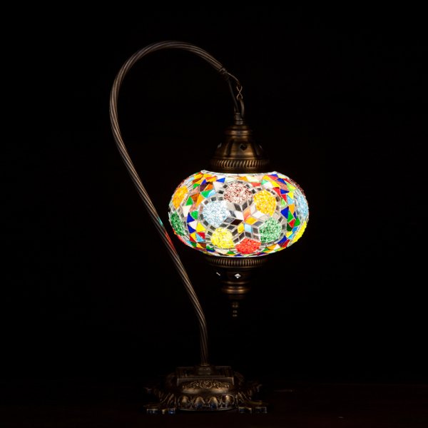 Mosaic Swanneck Style Desk Lamp SN-30492
