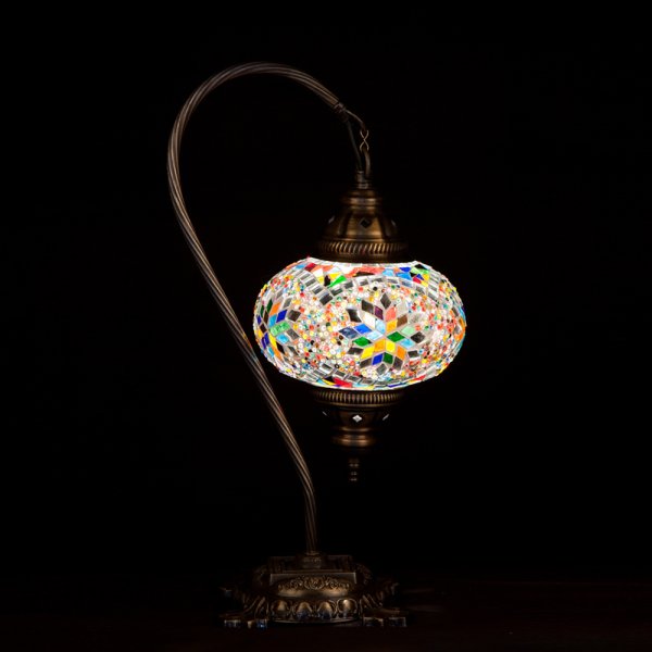 Mosaic Swanneck Style Desk Lamp SN-30493
