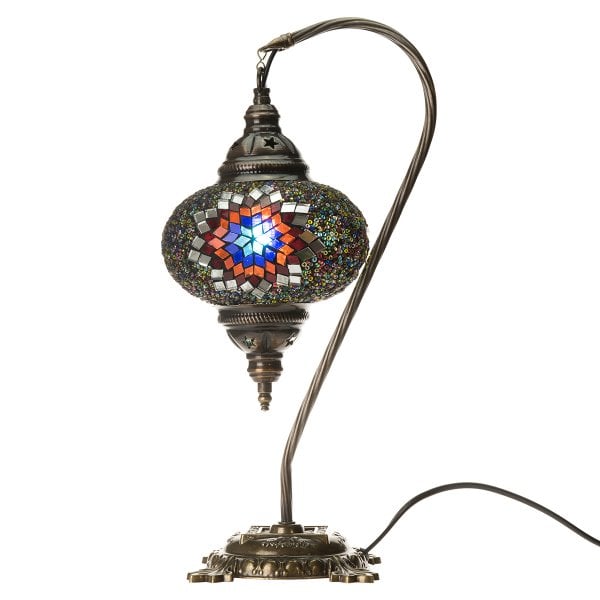 Mosaic Swanneck Style Desk Lamp SN-30497