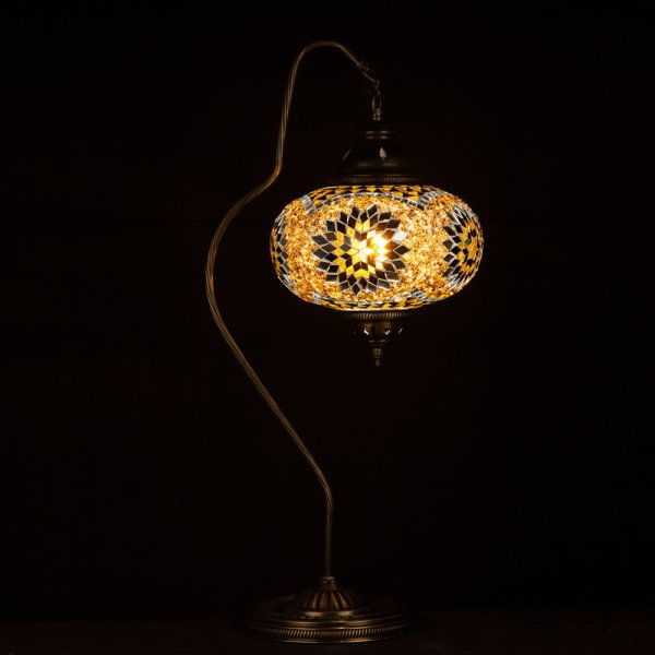 Mosaic Swanneck Style Desk Lamp SN-50433