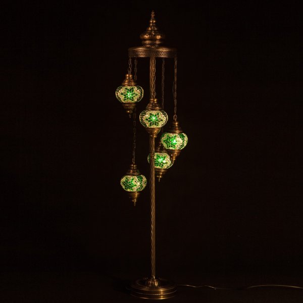 Mosaic Spiral Standing Lamp of 5 Size 2 SSL-52401
