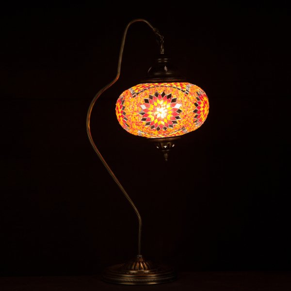 Mosaic Swanneck Style Desk Lamp SN-50473