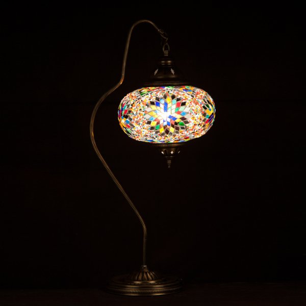 Mosaic Swanneck Style Desk Lamp SN-50493