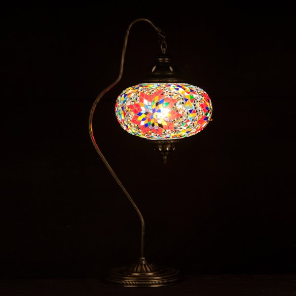 Mosaic Swanneck Style Desk Lamp SN-50494