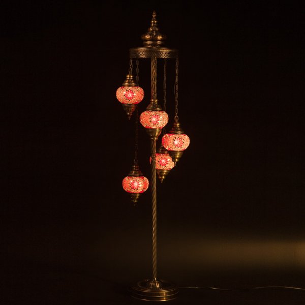 Mosaic Spiral Standing Lamp of 5 Size 2 SSL-52443