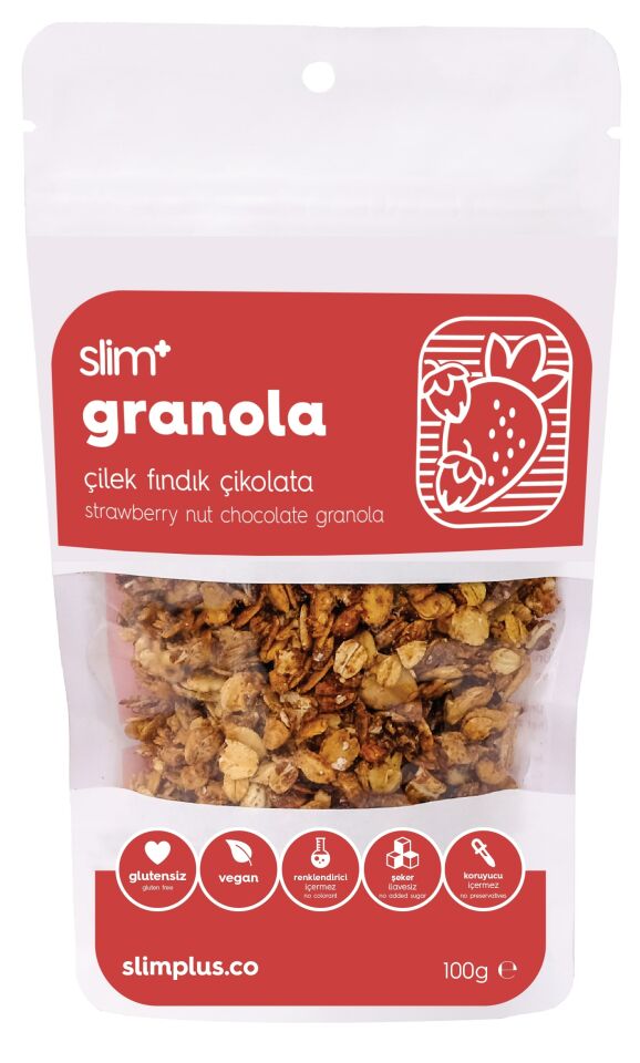 3'lü Paket Glutensiz Vegan İlave Şekersiz Granola Mix 100 gr