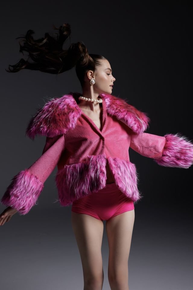 Pink Velvet Jacket