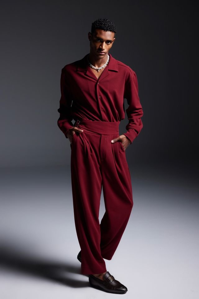 Burgundy Cocktail Shirt