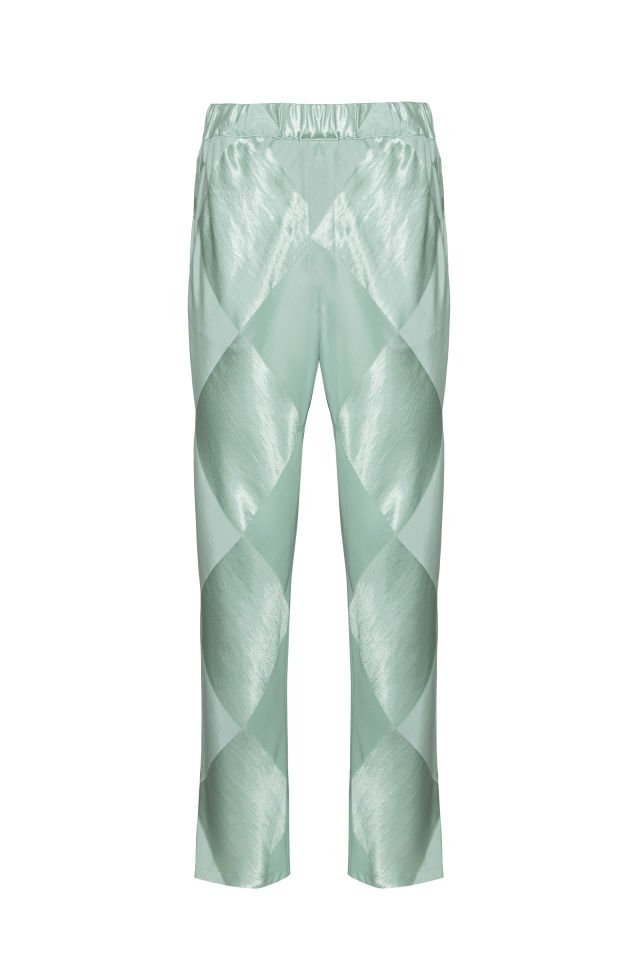 Baby Blue Chequered Pant