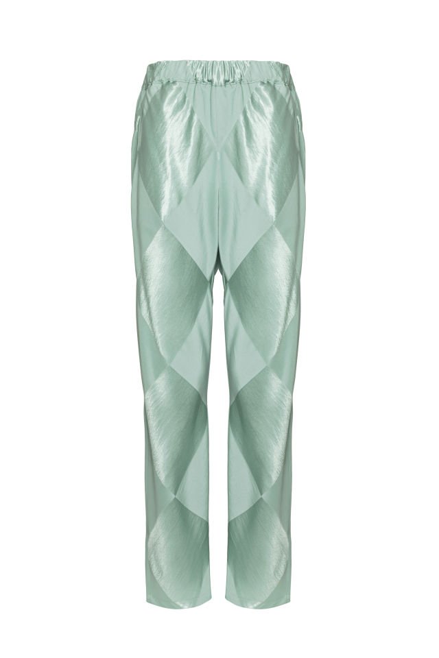 Baby Blue Chequered Pant