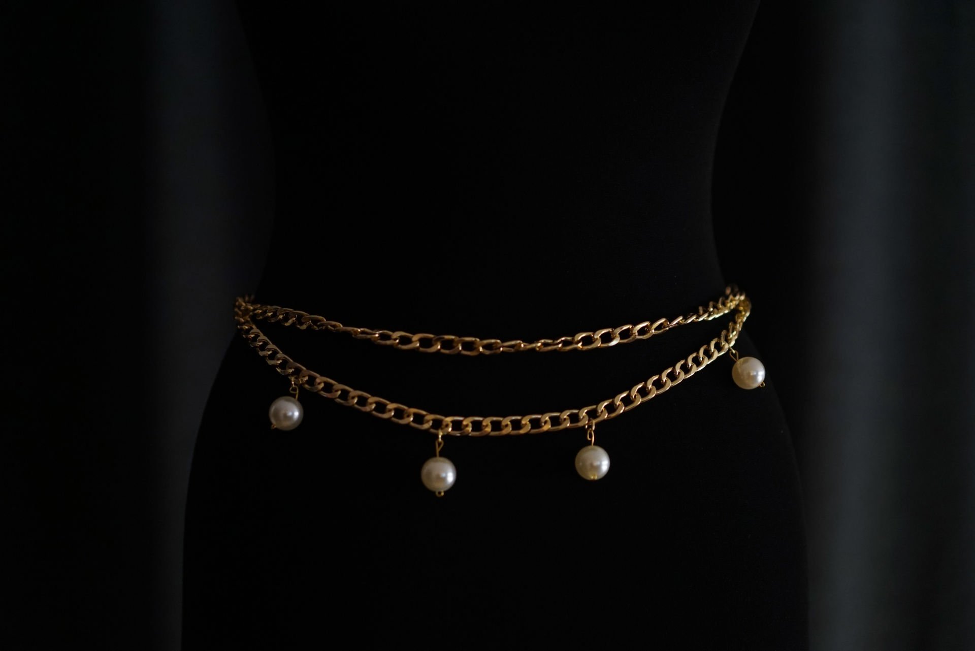 Graıned Pearl Belt