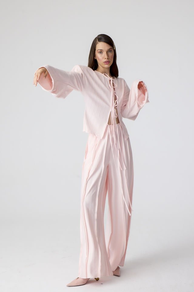 Pink tracksuit top