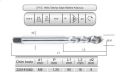 HSSE DIN371/E 35° HELİS M8x1,25 (6H)