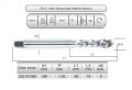 HSSE DIN371/C 35° HELİS M6x1,0 (6H)