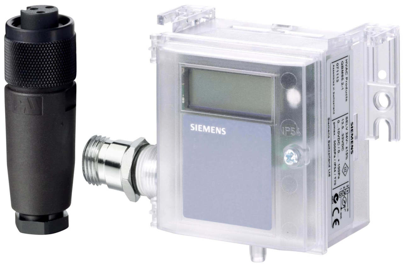 Siemens Ekranlı Hava Kanalı Fark Basınç Sensörü QBM4100-1D